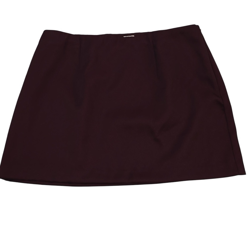 a new day Mini Skirt in Dark Burgundy